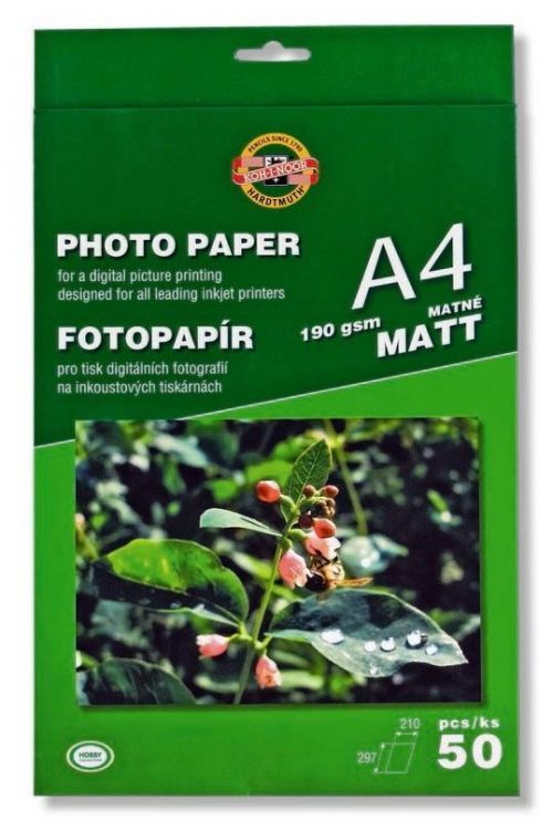 Koh-i-noor foto papír A4 mat 190g  50 ks