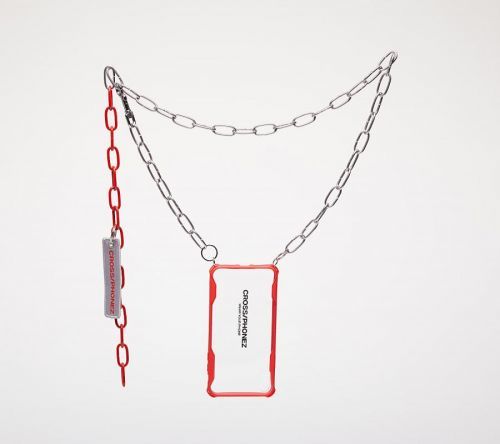 CROSS/PHONEZ Crossphone Chain Silver/ Red iPhone XS Max