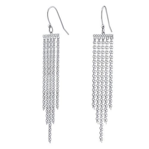 Řetízkové stříbrné náušnice CHIARA - JJJ0210E1