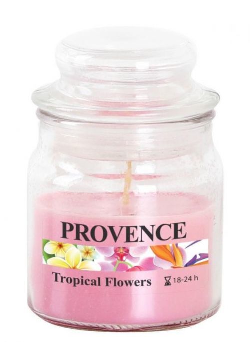 Provence Svíčka Ve Skle S Víčkem 70g, Tropické Květy