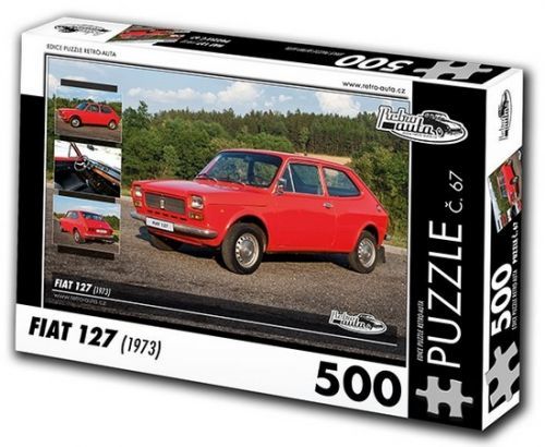 Retro-Auta© Puzzle Č. 67 - Fiat 127 (1973) 500 Dílků