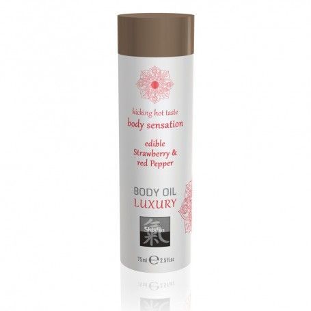 Shiatsu Luxury - Edible Massage Oil - Strawberry Mint (75ml)