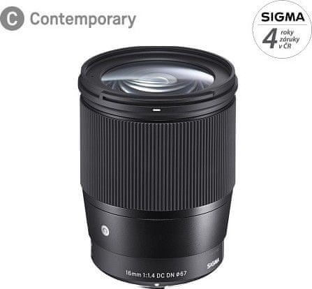 SIGMA 16 mm f/1,4 DC DN Contemporary pro Canon EF-M