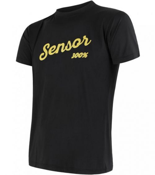 Triko kr. ruk. SENSOR Coolmax PT Logo pán. černé - vel. S Sensor
