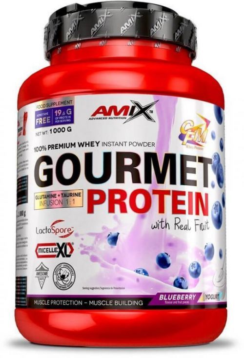 Amix GOURMET PROTEIN 1000 g - borůvka - jogurt