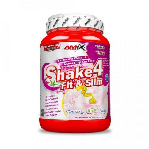 Amix Shake 4 Fit&Slim 1000 g - lesní ovoce