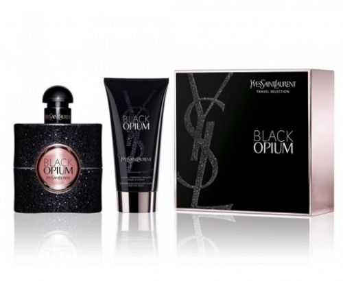 Yves Saint Laurent Black Opium dárková kazeta pro ženy parfémovaná voda 50 ml + tělová hydratační péče 50 ml Yves Saint Laurent