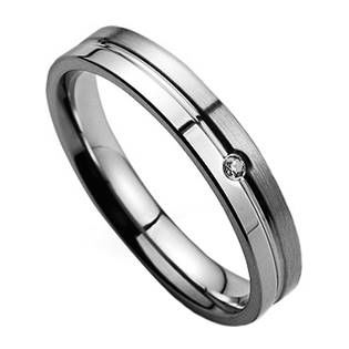 NUBIS® NSS1022 Dámský snubní prsten se zirkonem - velikost 50 - NSS1022-Zr-50