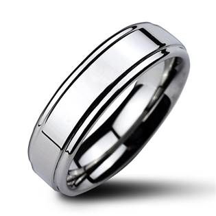 NUBIS® NWF1022 Pánský snubní prsten wolfram - velikost 67 - NWF1022-6-67