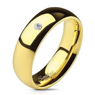 Šperky4U OPR1495 Dámský snubní prsten se zirkonem, šíře 6 mm - velikost 50 - OPR1495-6-Zr-50