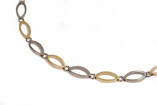 BOCCIA® Titanový náhrdelník zlacený 0846-02 - 0846-02