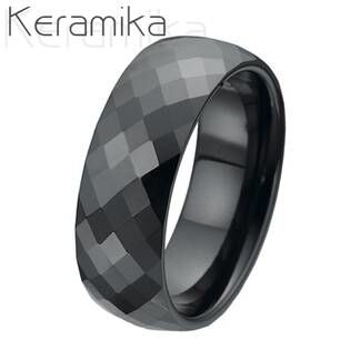 NUBIS® Dámský keramický snubní prsten, šíře 8 mm - velikost 50 - KM1002-8-50