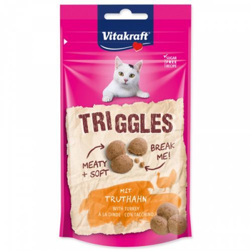 Vitakraft Triggles 40 g - 3 x mořský losos