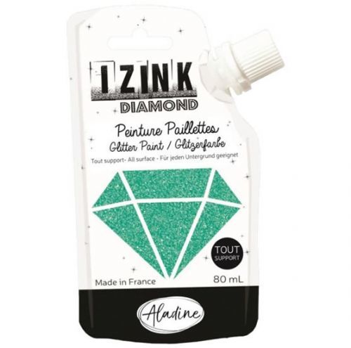 IZINK diamantová barva 80 ml - tyrkysová