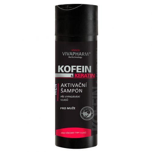 VivaPharm Kofeinový šampon pro muže s keratinem 200ml