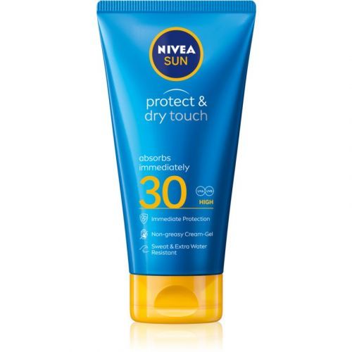 Nivea Sun Protect & Dry Touch Non-Greasy Cream-Gel neviditelný, rychle vstřebatelný krém na opalování SPF30 175 ml unisex