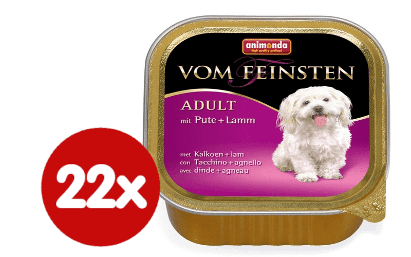 Animonda paštika ADULT krůta, jehněčí pro psy 22x150 g