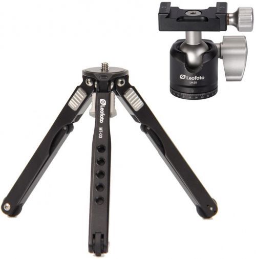 LEOFOTO MT-03+LH-25  ministativ s kulovou hlavou