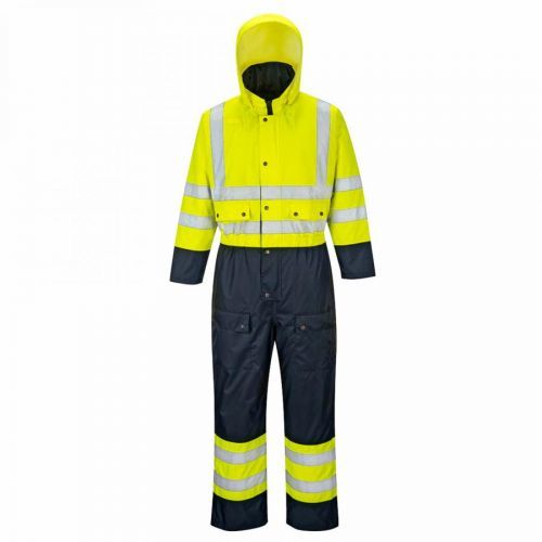 Inzep Portwest S485 Kombinéza reflexní nepromokavá zimní žlutá/námořnická modrá 3XL