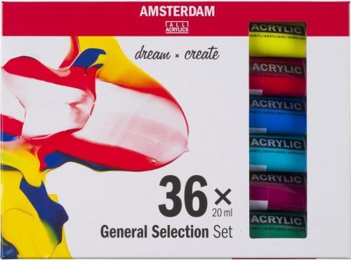 Amsterdam Standard Series Acrylics Set General Selection 36 x 20 ml
