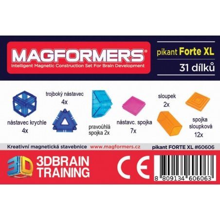 Magformers - Pikant Forte XL, 31 dílků