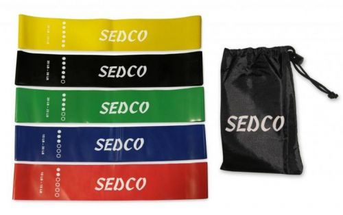 Sedco Odporová fitness aerobic guma SET 5 ks