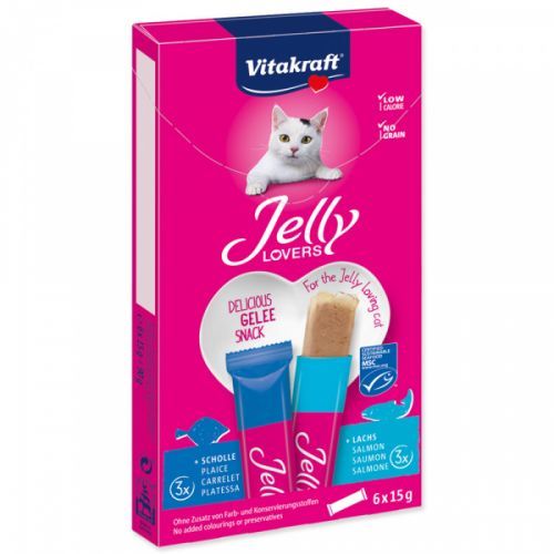 Vitakraft jelly lovers losos a treska 6x15g