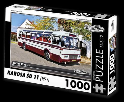 Retro auta Puzzle BUS 17 KAROSA ŠD 11 (1968) / 1000 dílků