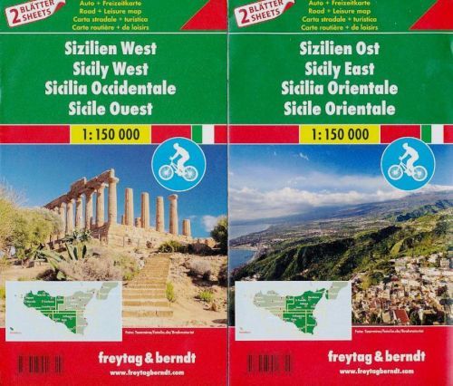 Automapa Sicílie dvojdílná 1 : 150 000