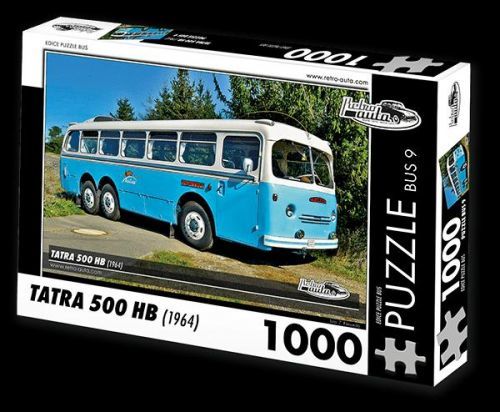 Retro auta Puzzle BUS 9 TATRA 500 HB (1968) / 1000 dílků