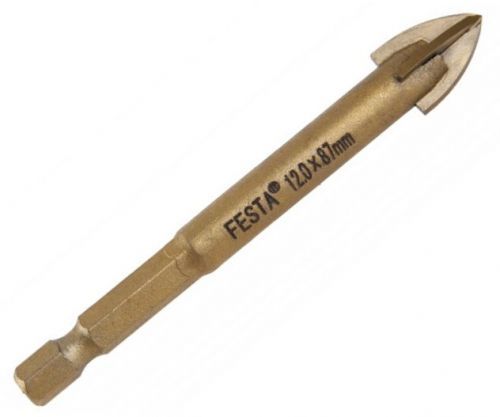 Vrták do skla a keramiky průměr 12mm FESTA