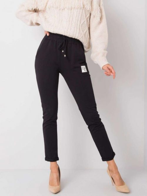 ČERNÉ DÁMSKÉ TEPLÁKY RV-DR-5670.15-BLACK Velikost: S