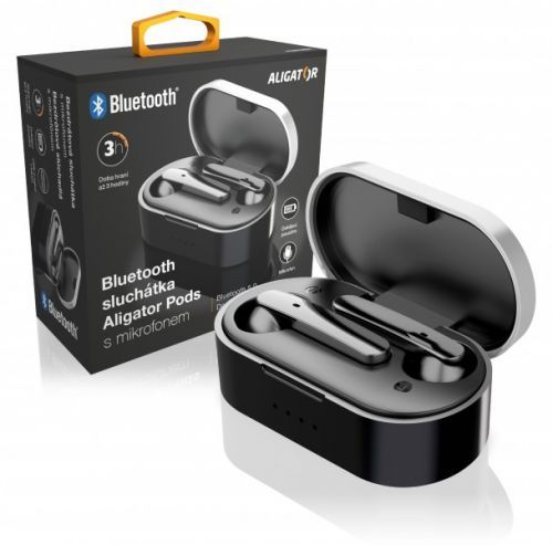 Bluetooth sluchátka Aligator Pods, černá