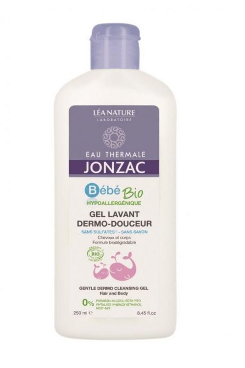 JONZAC Bébé Dětský čisticí gel na vlasy a tělo BIO 250 ml