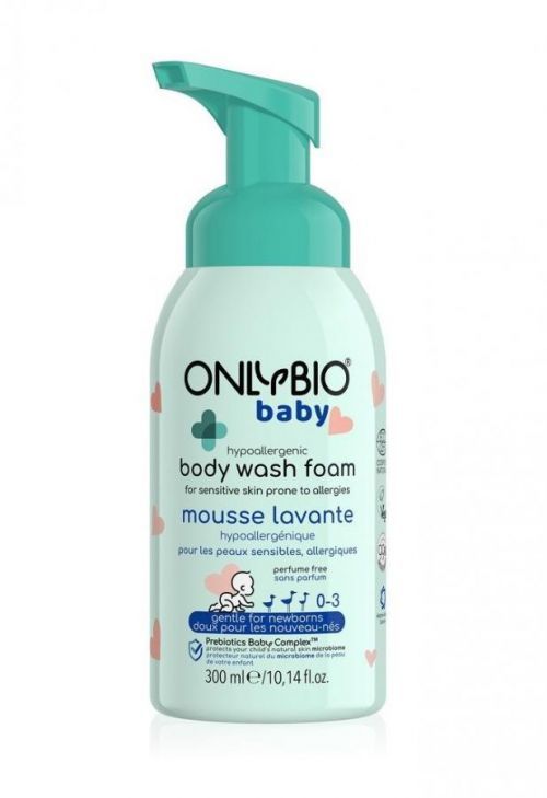 OnlyBio Hypoalergenní mycí pěna pro miminka (300 ml)