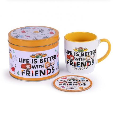 Darčekový set v plechovej krabičke Friends: Life Is Better