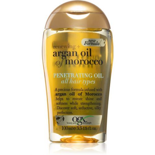 OGX Argan Oil Of Morocco vyživující olej pro lesk a hebkost vlasů 100 ml