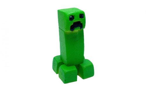 Creeper z Minecraft - ničitel zelený - marcipánová figurka - Frischmann