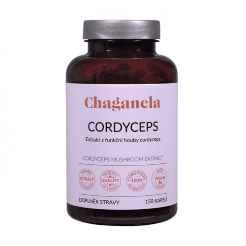 Chaganela Extrakt čagy s cordycepsem 150 kapslí