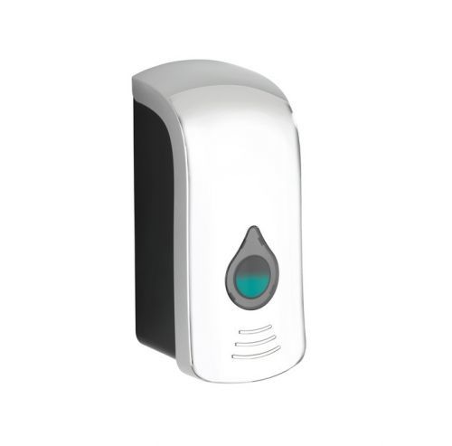 WENKO Dávkovač mýdla a dezinfekce RANERA kovově lesklý (z24584100) 11x28x11 cm