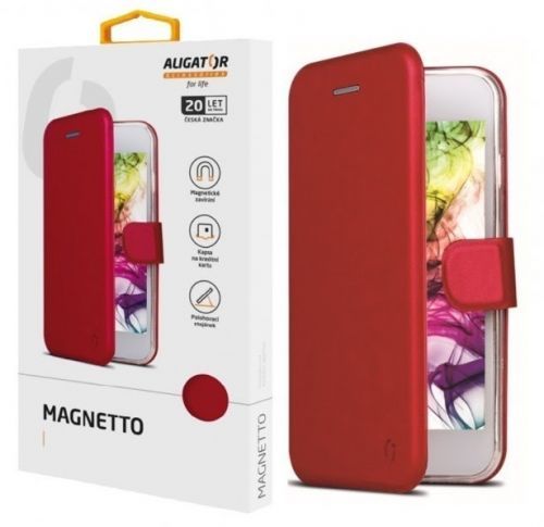 Flipové pouzdro ALIGATOR Magnetto pro Apple iPhone 12 mini, červená