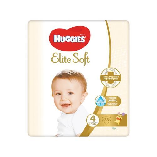 HUGGIES Elite Soft 4 8-14kg 33ks