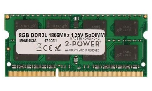 2-Power 8GB PC3L-14900S 1866MHz DDR3 CL13 1.35V SoDIMM 2Rx8 1.35V (DOŽIVOTNÍ ZÁRUKA), MEM5403A