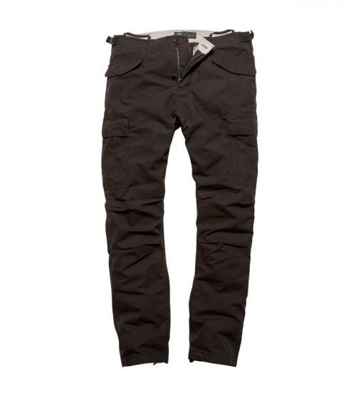 Kalhoty Miller M65 Vintage Industries® - černé (Barva: Černá, Velikost: 36)