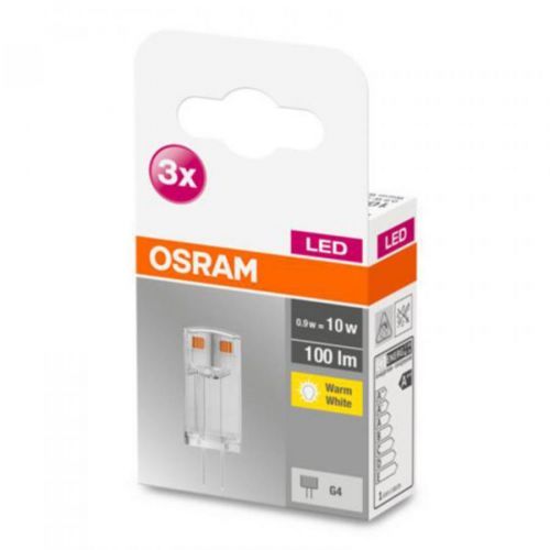 OSRAM OSRAM LED pinová žárovka G4 0,9W 2 700 K čirá 3ks