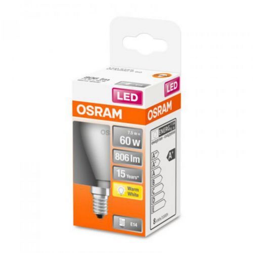 OSRAM OSRAM Classic P LED žárovka E14 7,5W 2 700 K matná