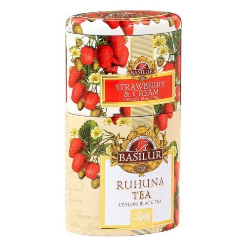 Basilur 2v1 Strawberry & Ruhuna plechovka 30 g & 70 g