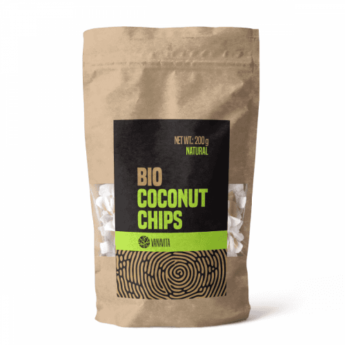 BIO kokosové chipsy natural 200 g - VanaVita