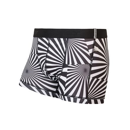 Sensor Coolmax Impress pánské trenky černá/geometry S