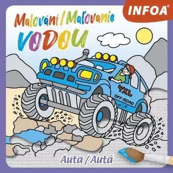 Malování / Maľovanie vodou - Auta / Autá, Vázaná